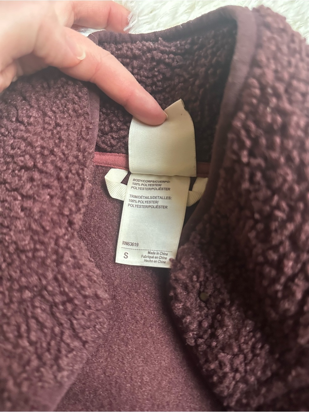 Avalanche Sherpa Fleece Jacket - Sz S - Picture 6 of 7